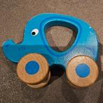 Houten olifant op wieltjes, Ophalen, Gebruikt, Overige typen, Met wieltjes