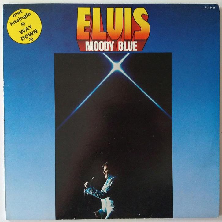 Elvis Presley LP "Moody Blue" (1977) (NL) (PL-12428), Cd's en Dvd's, Vinyl | Rock, Gebruikt, Rock-'n-Roll, 12 inch, Ophalen of Verzenden