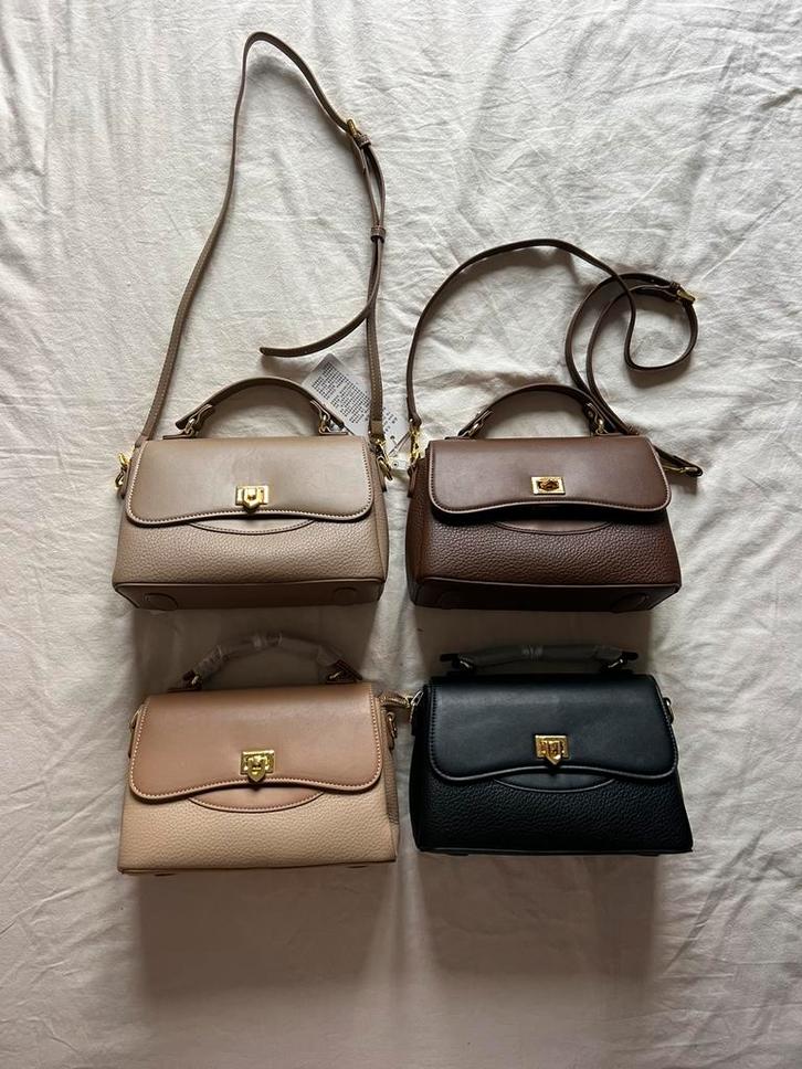 Elegante gestructureerde handtas - afneembare schouderriem, Handtassen en Accessoires, Tassen | Damestassen, Zo goed als nieuw