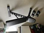 Fitnessbank zwart ATX + 2x22,5kg hex dumbbells, Sport en Fitness, Fitnessmaterialen, Ophalen, Gebruikt, Borst, Fitnessbank