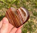 Prachtig sardonyx hartje, Ophalen of Verzenden, Mineraal