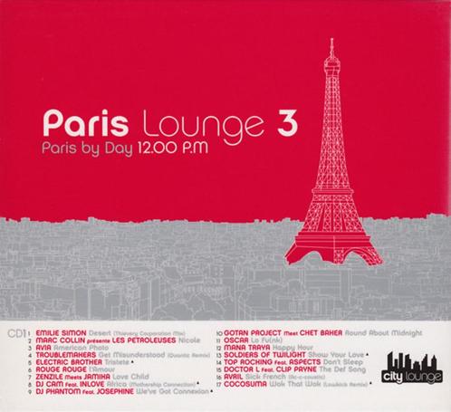706 - PARIS - LOUNGE 3 - PARIS BY DAY 12.00 PM - 2CD DIGIPAK, Cd's en Dvd's, Cd's | Dance en House, Zo goed als nieuw, Ambiënt of Lounge