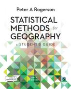 Statistical Methods for Geography, Boeken, Studieboeken en Cursussen, Ophalen of Verzenden, Hoger Onderwijs, Zo goed als nieuw