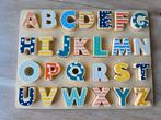 Houten inlegpuzzel alfabet, Ophalen of Verzenden, Gebruikt