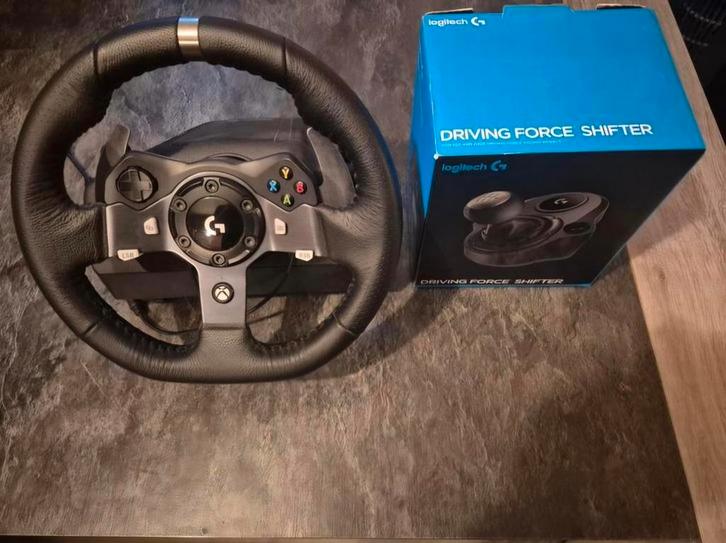COMPLETE SET STUURWIEL VAN LOGITECH, Computers en Software, Joysticks, Nieuw, Ophalen