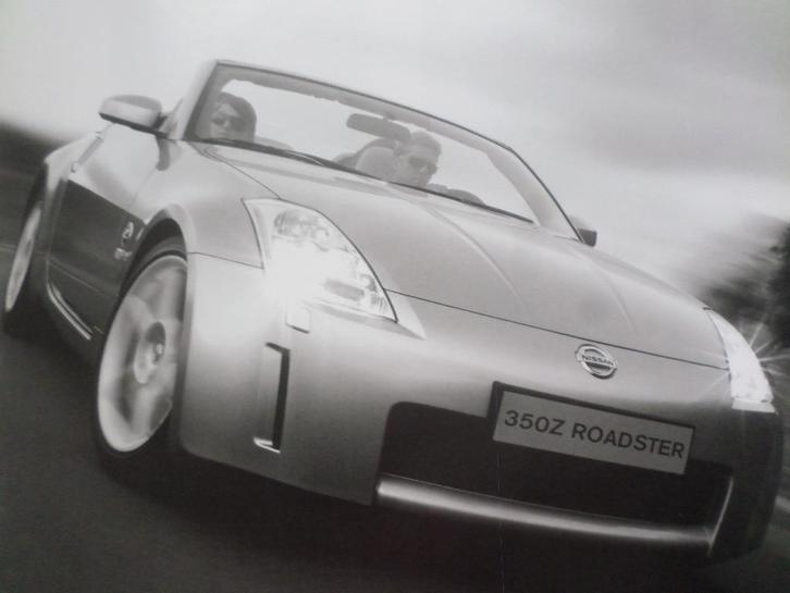 Nissan 350Z Roadster met DVD Brochure, Boeken, Auto's | Folders en Tijdschriften, Nissan, Ophalen of Verzenden