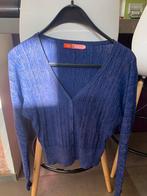 Blauwe glitter gilet maat S zoe loveborn, Kleding | Dames, Ophalen of Verzenden, Zo goed als nieuw, Maat 36 (S)