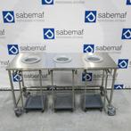 Mobiele trieertafel Bourgeat met 3 afvalgaten, Ophalen, Gebruikt