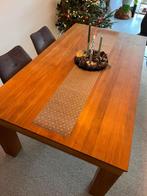 Massieve TEAKHOUTEN tafel, Ophalen, Massif, Gebruikt, 100 tot 150 cm