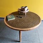 Marrokaans type koffietafel met prachtig bloemenmotief, Ophalen, Zo goed als nieuw