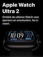 Apple Watch Ultra 2 met titanium zwart milanees bandje, Handtassen en Accessoires, Smartwatches, Ophalen, Zwart, IOS, Zo goed als nieuw