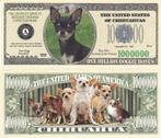 USA 1 Million Doggie Bones banknote 'Chihuahua' - NEW, Timbres & Monnaies, Envoi, Billets en vrac, Amérique du Nord