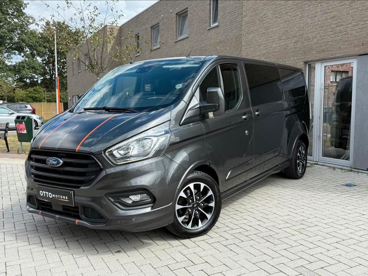 Ford Transit Custom Sport | 2.0 TDCI | H1L2 | Dubbel Cabine, Auto's, Ford, Bedrijf, Te koop, Transit, ABS, Achteruitrijcamera
