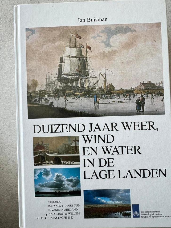 Boek Duizend Jaar Weer, Wind en Water Deel 1,2,3,4,6 en 7, Boeken, Geschiedenis | Stad en Regio, Zo goed als nieuw, Ophalen of Verzenden