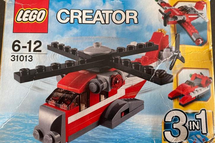 Lego 31013 Red Thunder transporthelikopter (3 in 1), Kinderen en Baby's, Speelgoed | Duplo en Lego, Gebruikt, Lego, Complete set