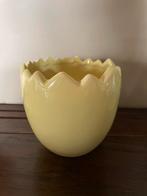 Pot décoratif / pot de fleur / cache pot - jaune, Autres matériaux, Moins de 25 cm, Moins de 40 cm, Enlèvement ou Envoi