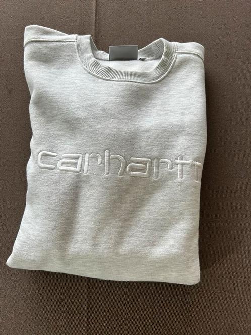 Carhartt sweater lichtgrijs M, Kleding | Heren, Truien en Vesten, Zo goed als nieuw, Maat 48/50 (M), Grijs, Ophalen of Verzenden