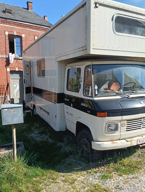 Mercedes 508D kampeerauto, Caravans en Kamperen, Mobilhomes, Particulier, Half-integraal, tot en met 6, Mercedes-Benz, Diesel