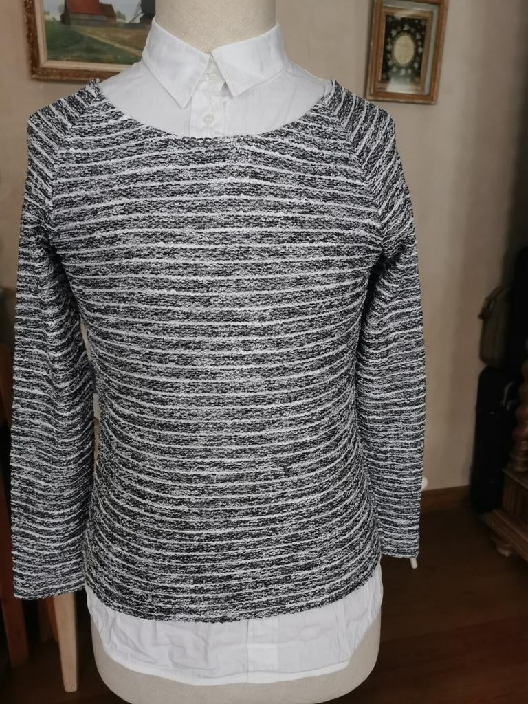 Magnifique pull avec chemisier intégré de Gerry Weber, Enlèvement ou Envoi, Comme neuf, Taille 38/40 (M)