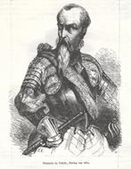 1880 - Hertog Alva, Antiek en Kunst, Kunst | Etsen en Gravures, Ophalen of Verzenden