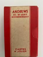 Jeu de cartes vintage Andrews Liver Salt 50's Cellophane Red, Scott & Turner, Enlèvement ou Envoi, Neuf, Cinq joueurs ou plus