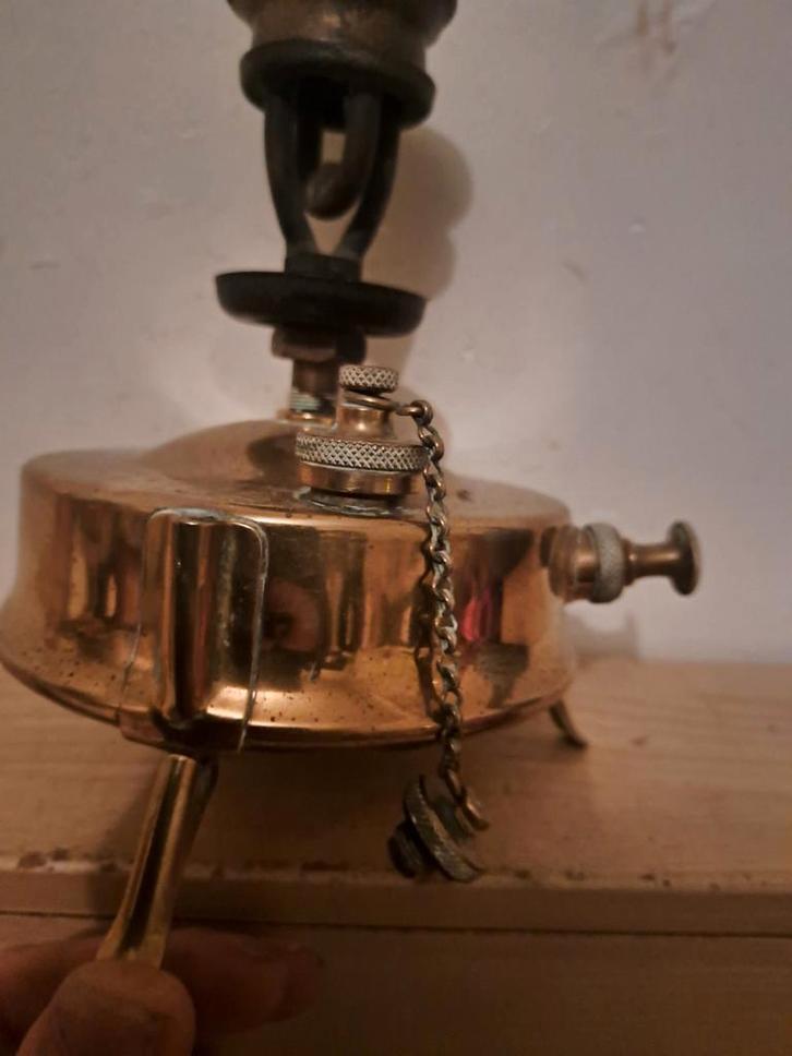 Ancien réchaud laiton kérosène PRIMUS  made în SWEDEN, Antiek en Kunst, Antiek | Kandelaars