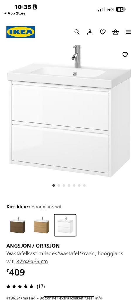 ÄNGSJÖN badkamermeubels hebben een moderne uitstraling, Huis en Inrichting, Badkamer | Badkamermeubels, Ophalen