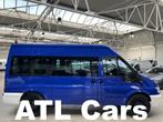 Ford Transit 2.4 Diesel | !!!87.000KM!!! | 8+1 LANG | AIRCO, 4 portes, Tissu, 9 places, Bleu