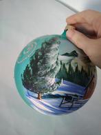 Grote handbeschilderde kerstbal, Diversen, Kerst, Ophalen of Verzenden, Nieuw