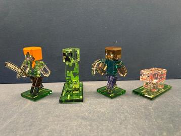 Swarovski Minecraft Beeldjes complete set van 4 beschikbaar voor biedingen