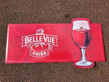 Enseigne publicitaire Kriek Belle Vue, Collections, Enlèvement ou Envoi, Neuf, Panneau publicitaire