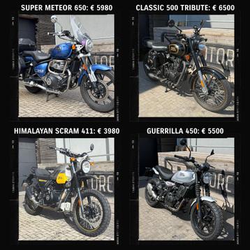 ROYAL ENFIELD SUPER METEOR 650_CLASSIC 500_GUERRILLA 450 beschikbaar voor biedingen