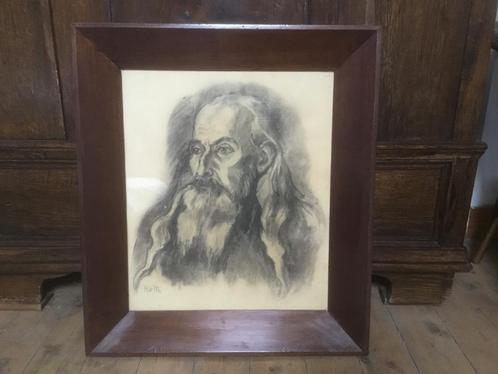Houtskooltekening Han van Meegeren, Antiek en Kunst, Kunst | Tekeningen en Fotografie, Ophalen of Verzenden