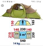 Tent decathlon 4 tot 6 personen., Utilisé