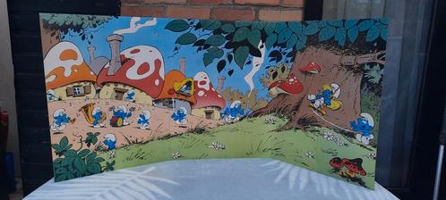 Smurfen Drieluik Decoratiepaneel, Verzamelen, Stripfiguren, Smurfen, Ophalen of Verzenden