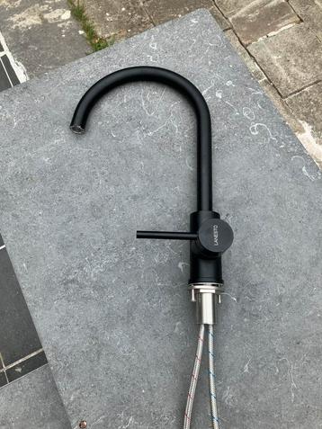 Mitigeur monocommande de cuisine Lanesto Monza noir mat, Moins de 25 cm, Moins de 100 cm, Comme neuf, Enlèvement