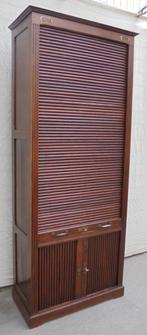 Prachtige  rolluikkast papierkast ladekast archiefkast, Antiek en Kunst, Ophalen of Verzenden