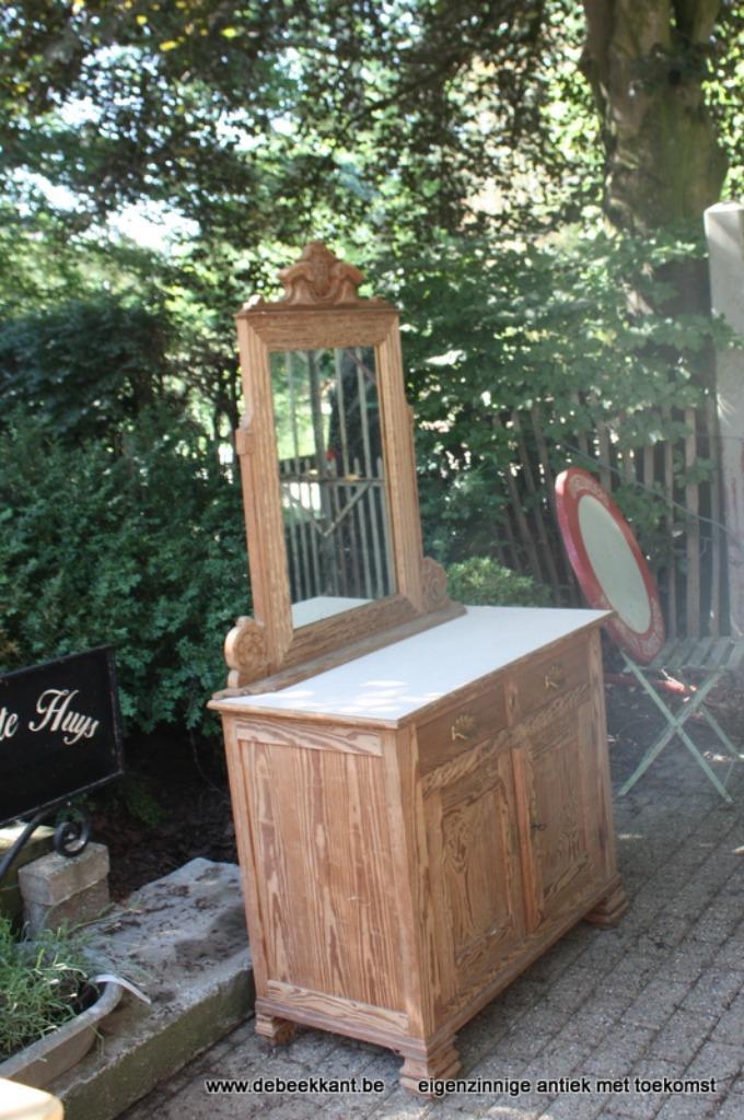 Retro vintage antieke oude kast commode dressoir, Verzamelen, Retro, Ophalen of Verzenden