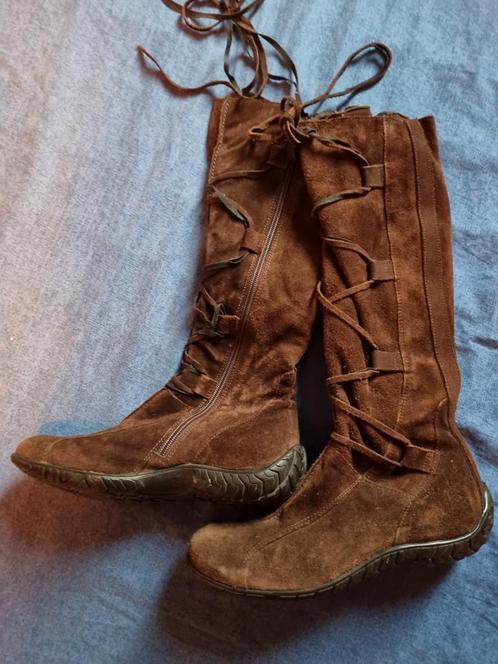 Daim bruine laarzen maat 38, Kleding | Dames, Schoenen, Zo goed als nieuw, Ophalen of Verzenden