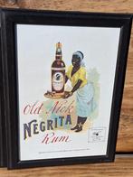Originele lithographic poster van Old Nick Negrita Rum., Verzamelen, Reclamebord, Gebruikt, Ophalen