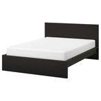 Ikea Malm tweepersoonsbed 140 x 200, Huis en Inrichting, Ophalen, Zwart, Tweepersoons, 140 cm