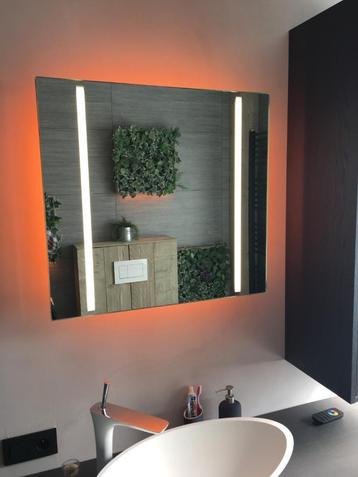 Miroir de salle de bain avec possibilité éclairage LED, Neuf, Moins de 100 cm, Enlèvement, 50 à 75 cm