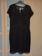 Zwarte feestjurk in stretch kant Paprika T2 maat 44/46, Ophalen of Verzenden, Zo goed als nieuw, Maat 46/48 (XL) of groter