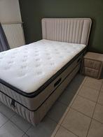 boxspring met opbergruimte, Huis en Inrichting, Slaapkamer | Boxsprings, Ophalen, Bruin, 140 cm, 200 cm