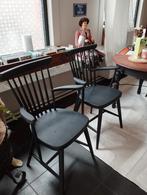 vintage spijlen stoelen Deens design uit de jaren 60, Huis en Inrichting, Ophalen, Twee