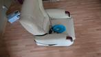 Relax stoel , beige,met houte armleuning, Ophalen