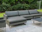 Buitensalon BOREK incl salotafel, Tuin en Terras, Tuinsets en Loungesets, 8 zitplaatsen, Inox, Bank, Gebruikt