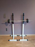 Barre de musculation et pied support