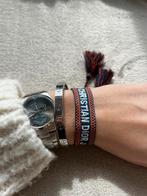 Christian Dior bandje donkerblauw met oranje accenten, Ophalen of Verzenden, Zo goed als nieuw, Oranje