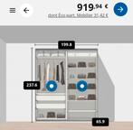 Pax IKEA  H236 x L200 x P50 Avec  Les portes coulissantes, Maison & Meubles, Comme neuf, Enlèvement ou Envoi